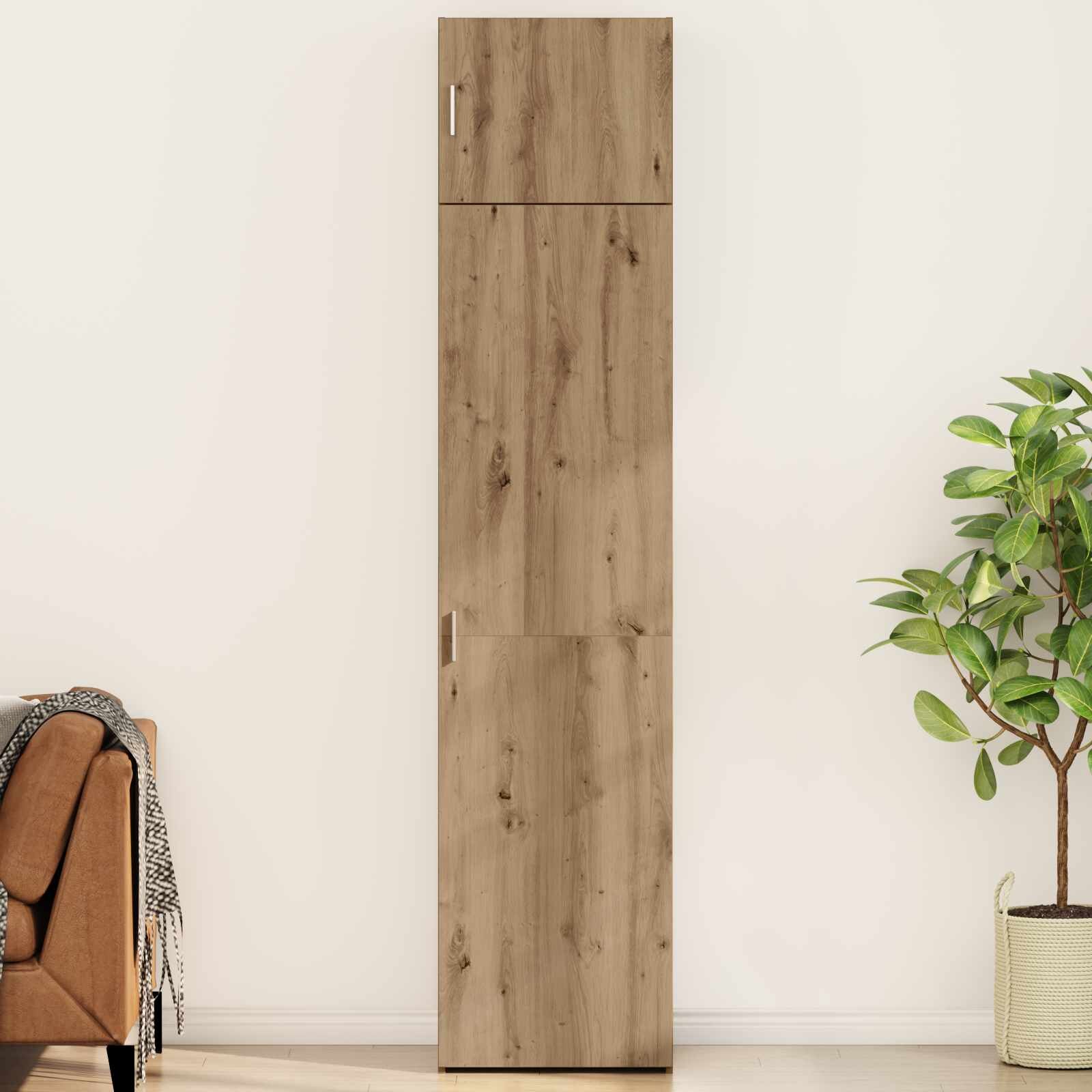vidaXL Служебен шкаф 2 бр. Дъб 50 x 41 x 225 см