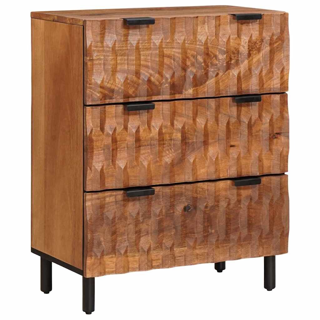 vidaXL Служебен шкаф 60 x 33 x 75 cm Солидно мангово дърво