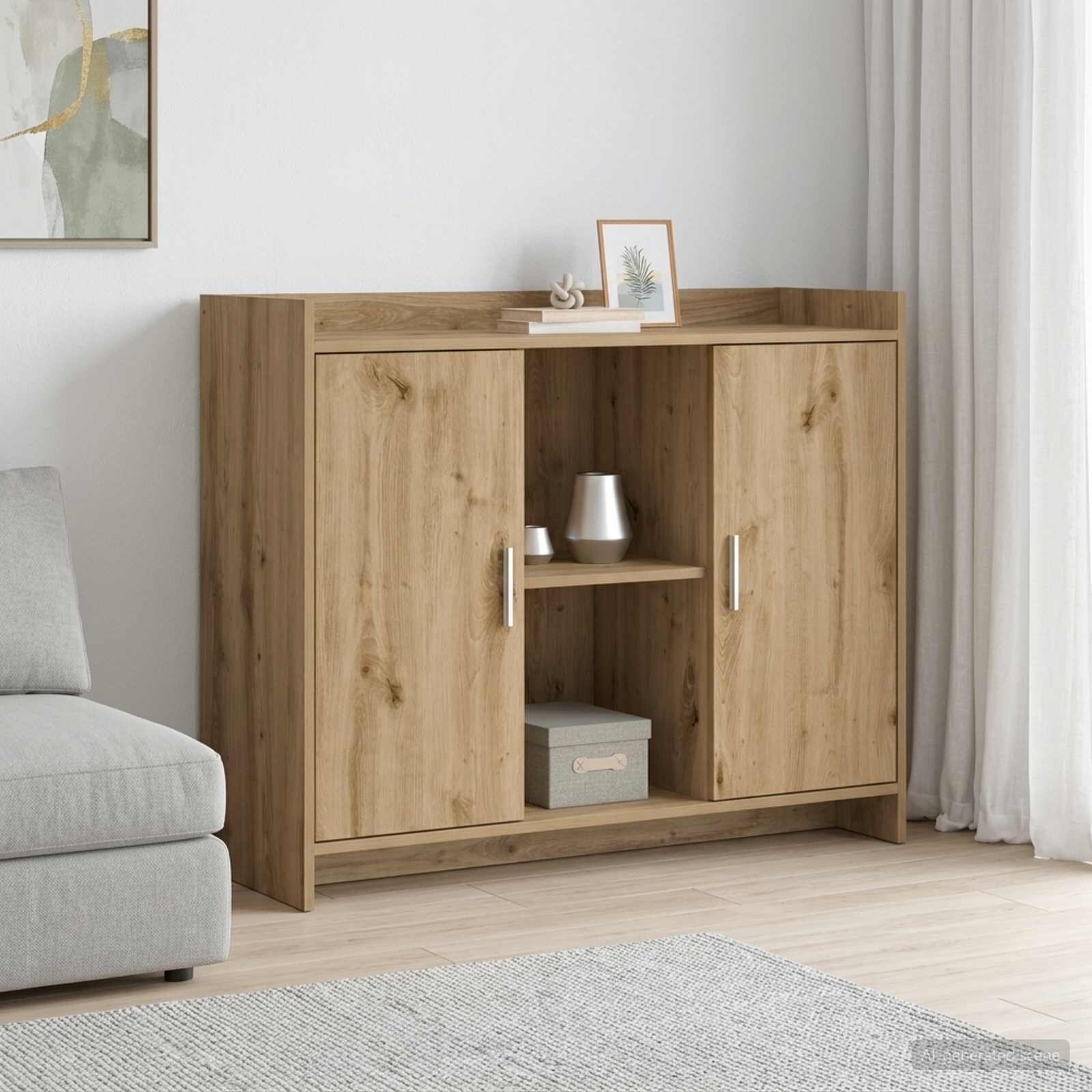 vidaXL Служебен шкаф 985 x 33 x 80 см PB