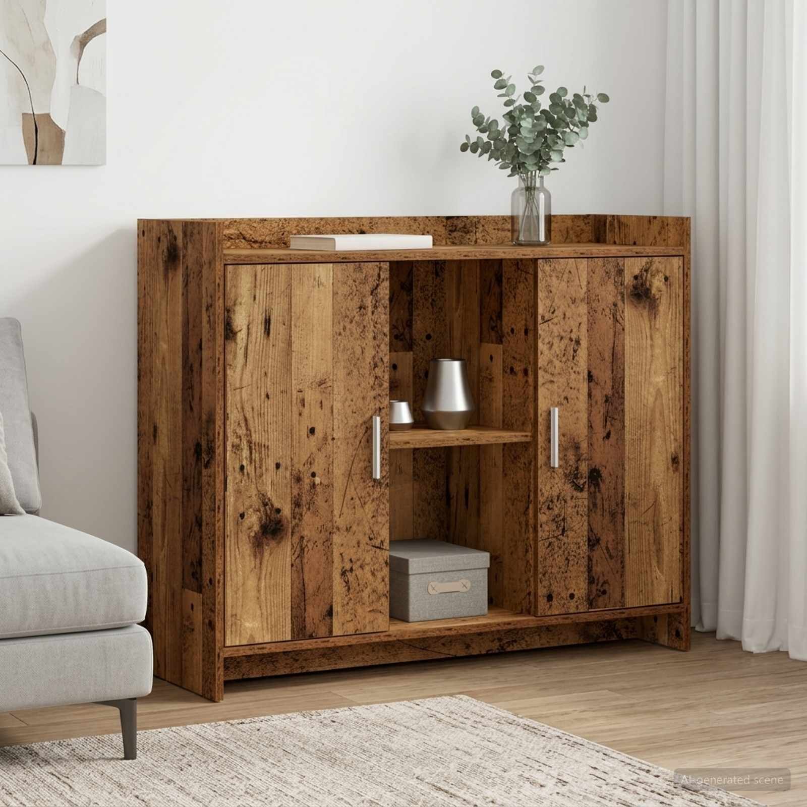 vidaXL Служебен шкаф 985 x 33 x 80 см PB