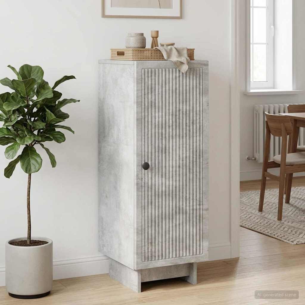 vidaXL Служебен шкаф Бетонно сиво 33 x 345 x 90 см