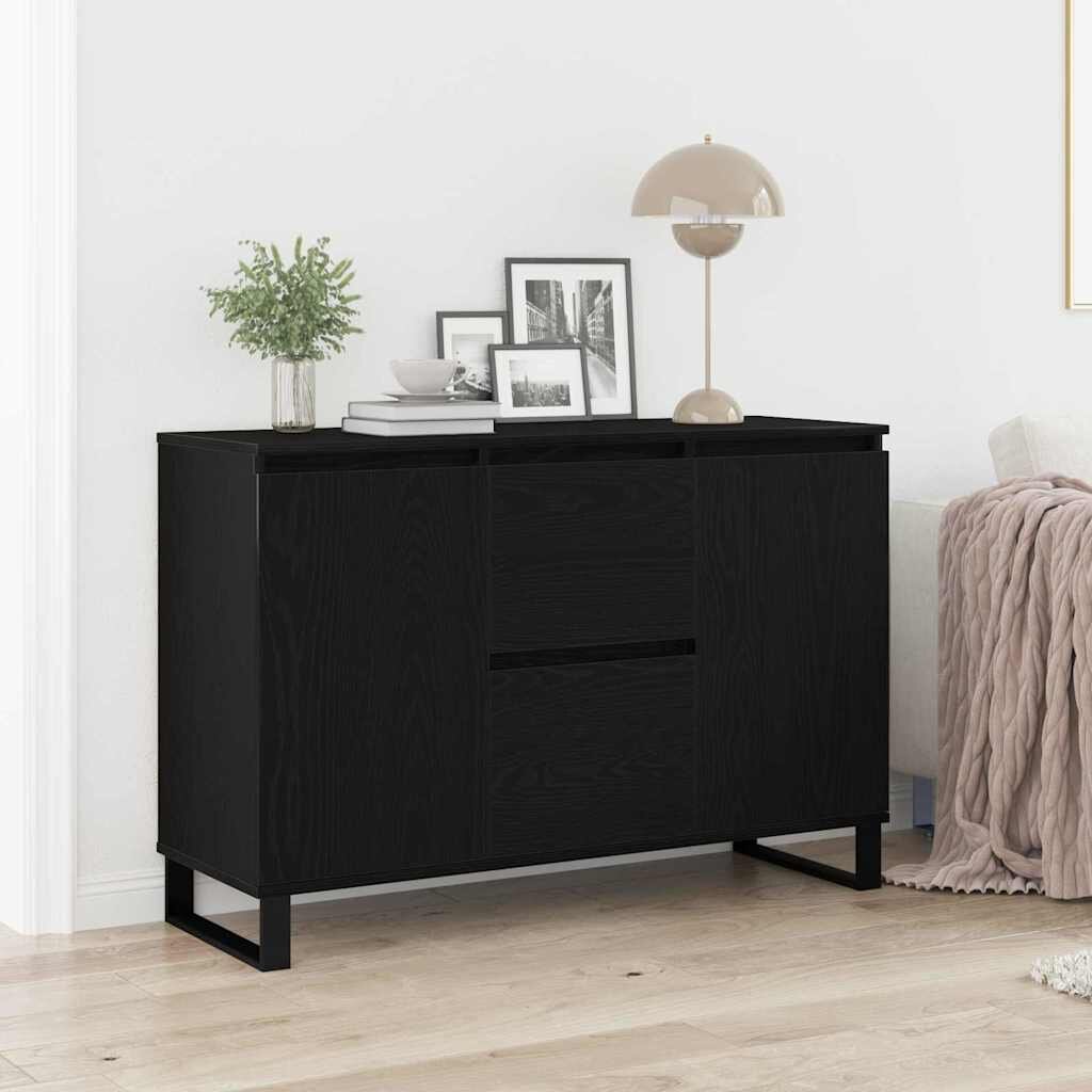 vidaXL Служебен шкаф Черния дъб 1015 x 35 x 70 см Инженерна дървесина