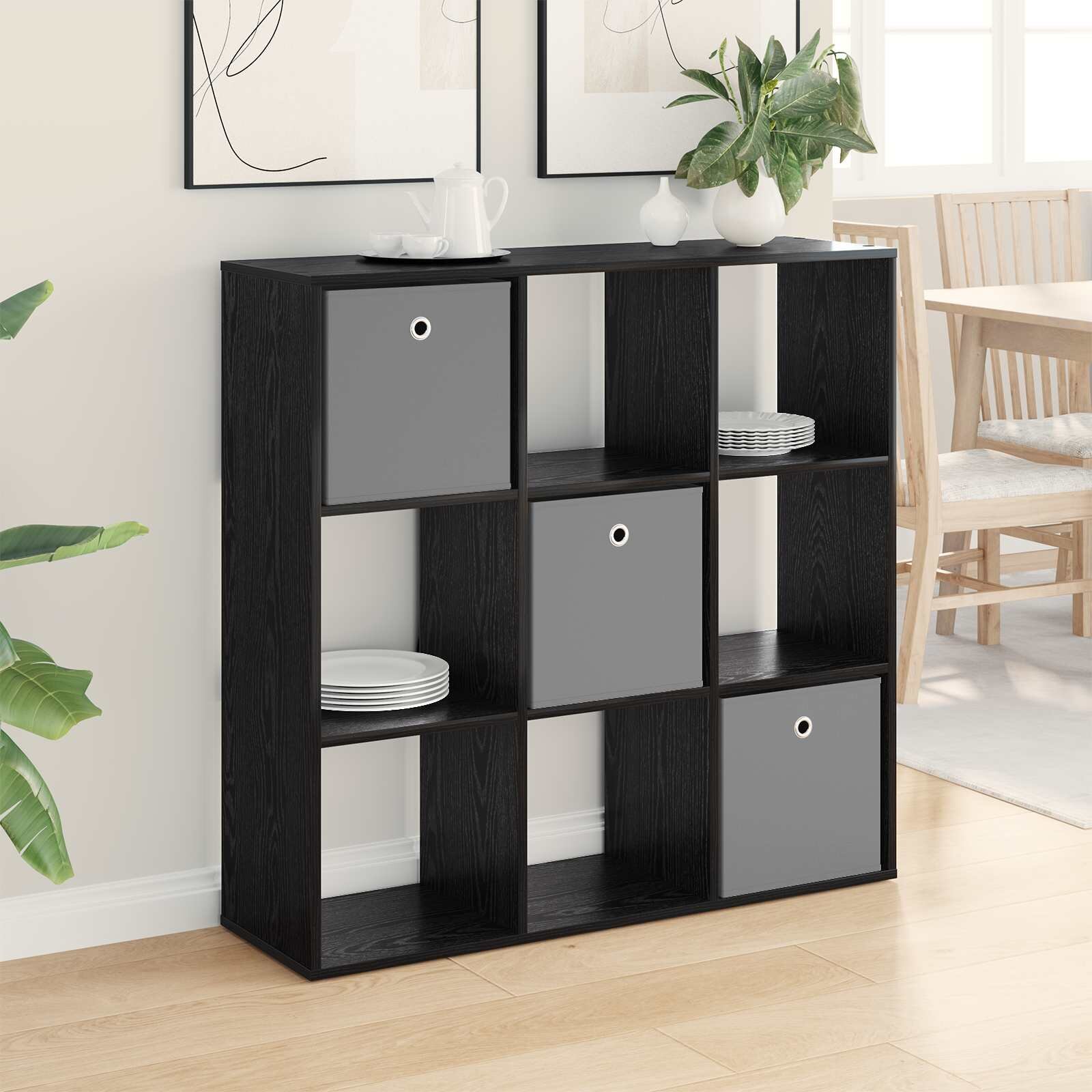 vidaXL Служебен шкаф Черния дъб 102 x 31 x 995 см