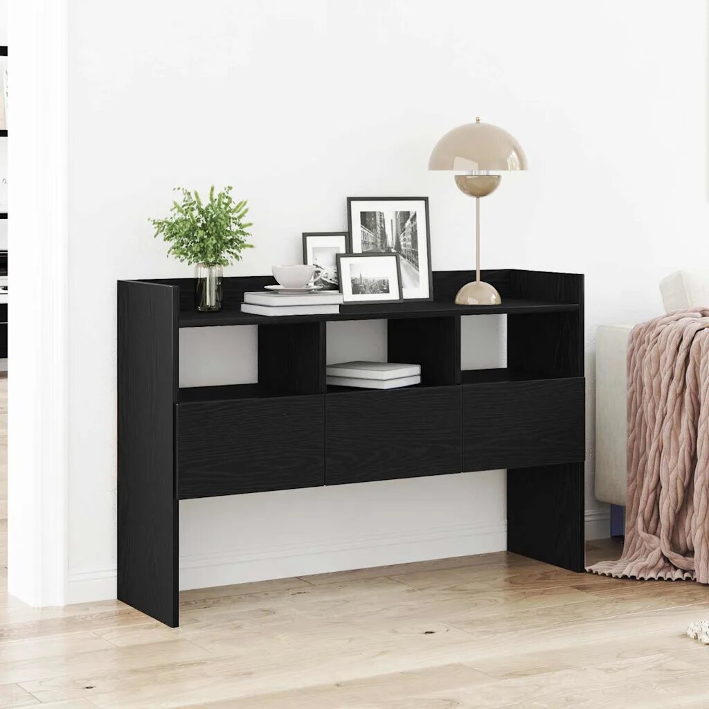 vidaXL Служебен шкаф Черния дъб 105 x 30 x 70 см Инженерна дървесина