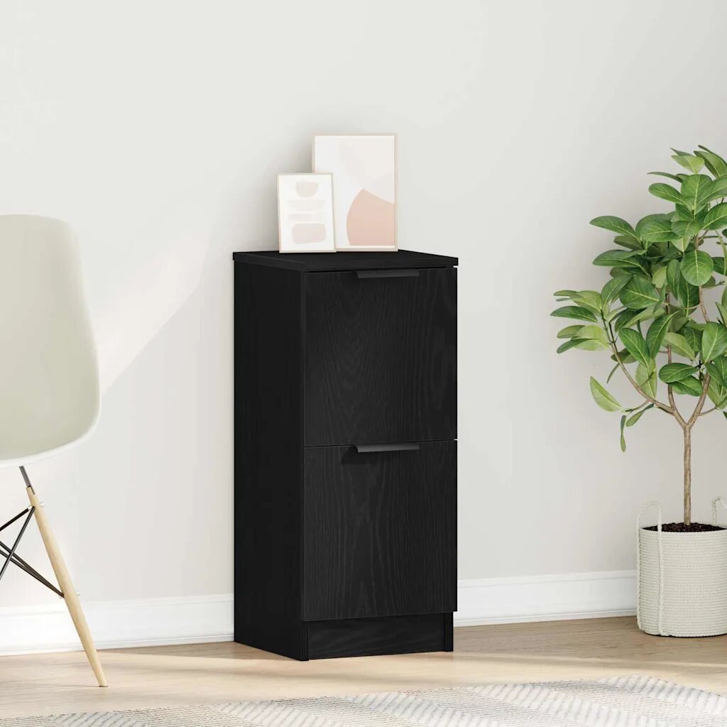vidaXL Служебен шкаф Черния дъб 30 x 30 x 70 см Инженерна дървесина