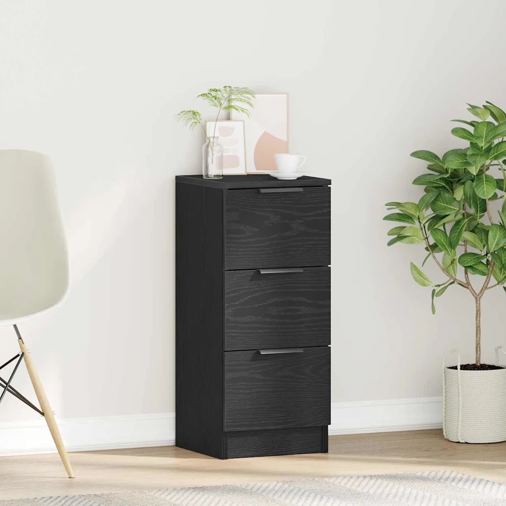 vidaXL Служебен шкаф Черния дъб 30 x 30 x 70 см Инженерна дървесина