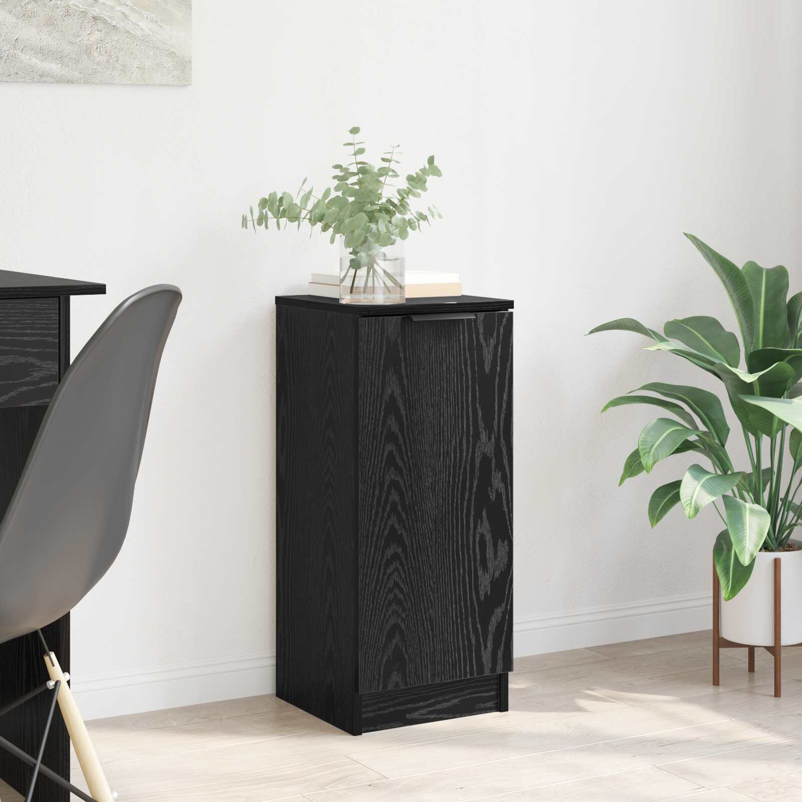 vidaXL Служебен шкаф Черния дъб 30 x 30 x 70 см Инженерна дървесина