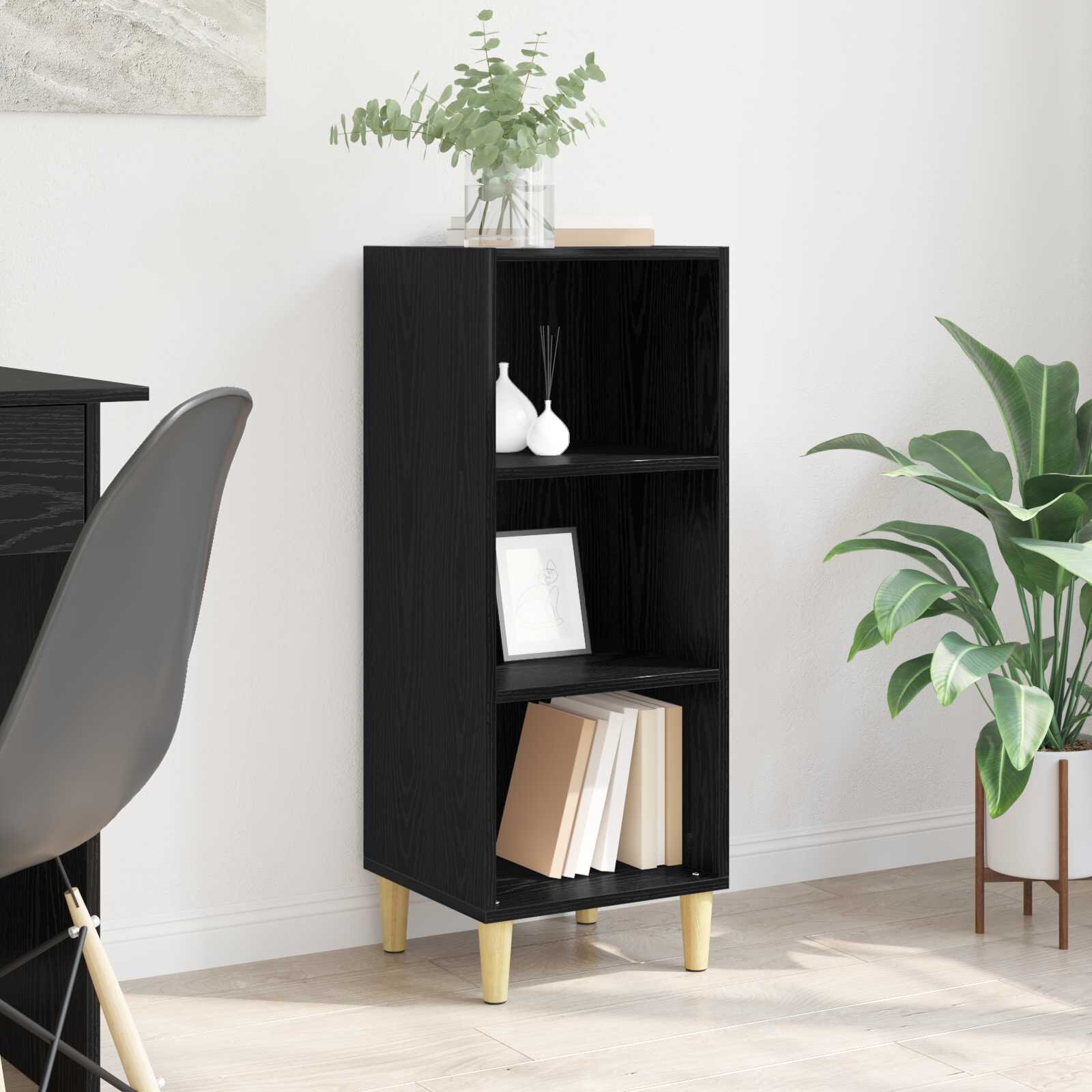 vidaXL Служебен шкаф Черния дъб 345 x 325 x 90 см