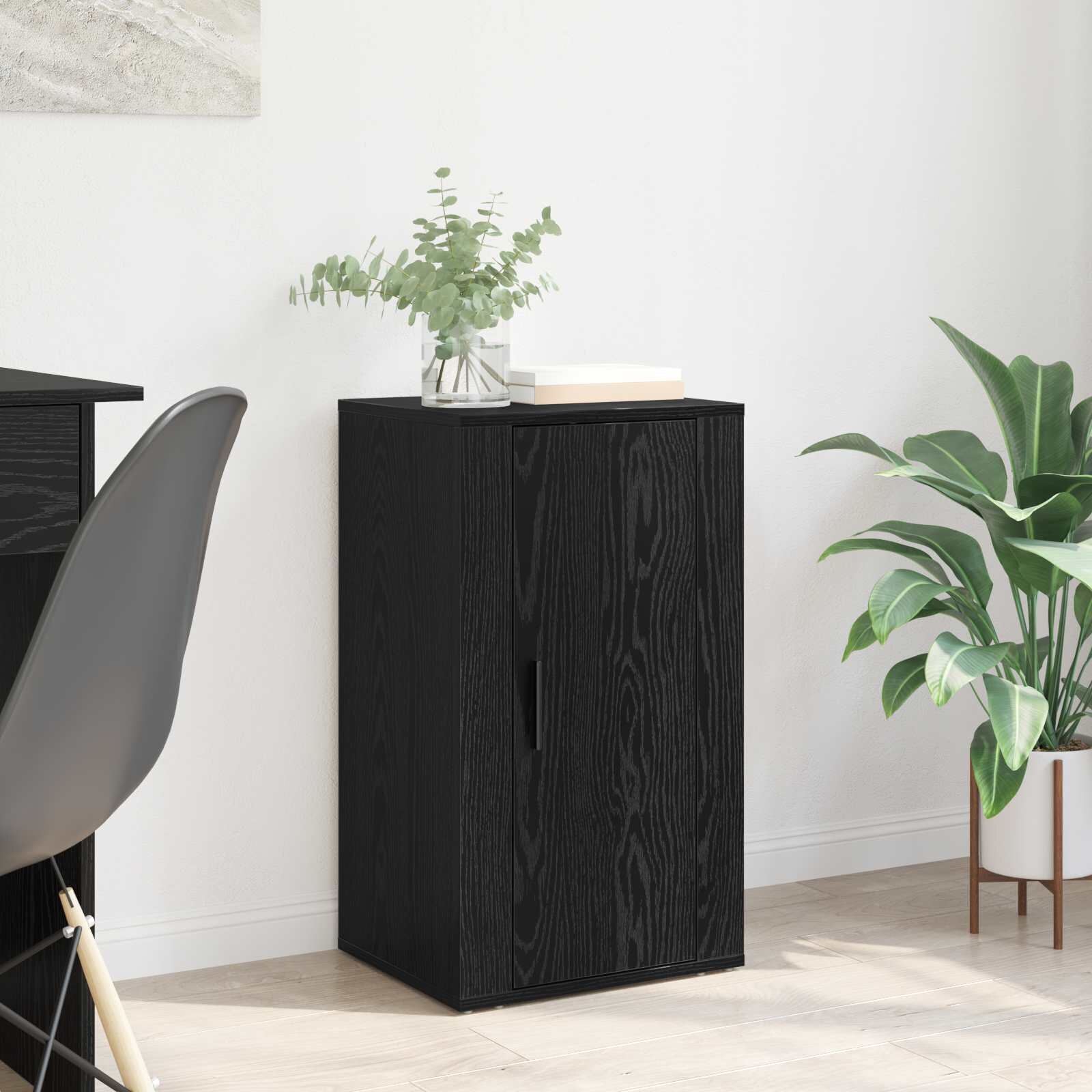 vidaXL Служебен шкаф Черния дъб 40 x 33 x 70 см Инженерна дървесина
