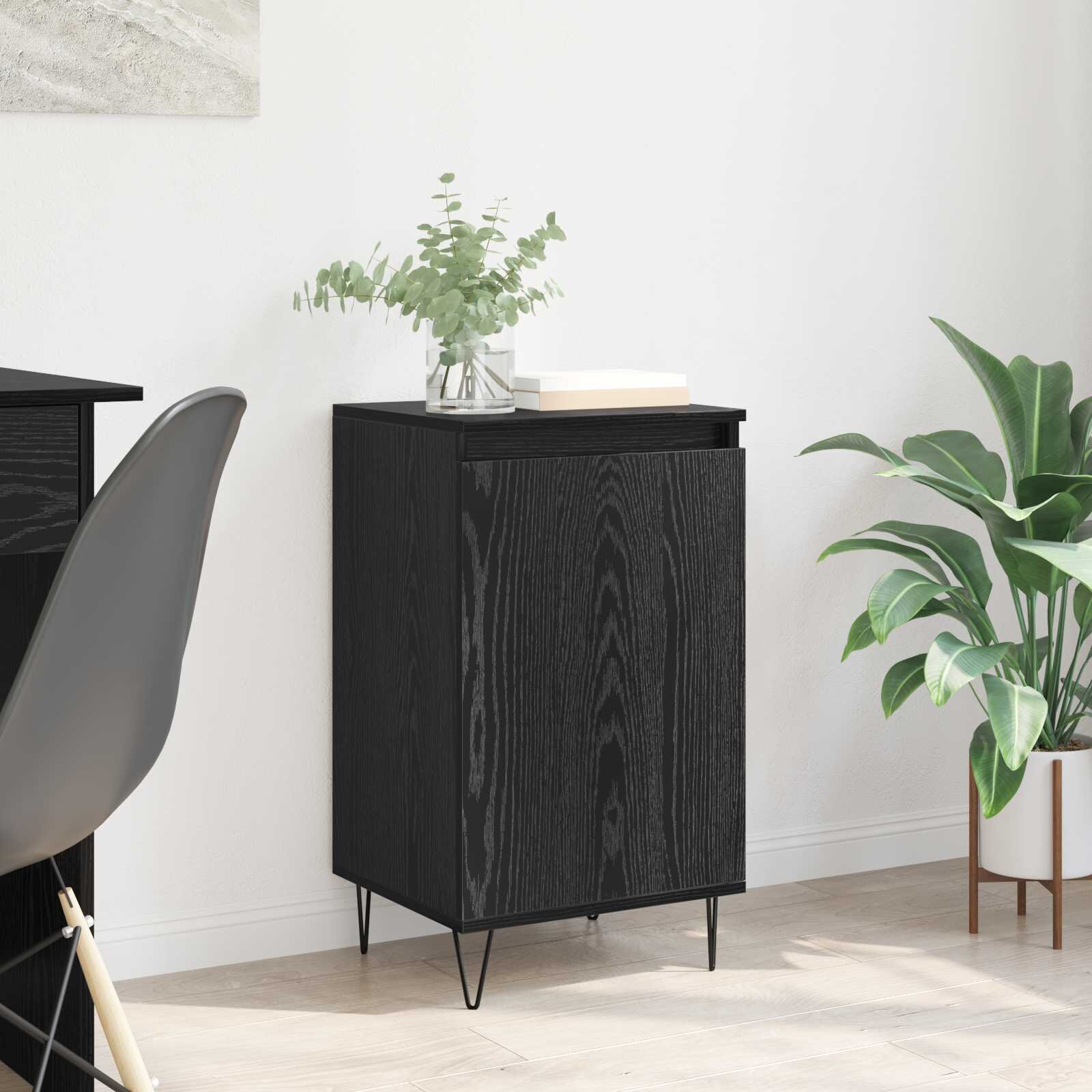 vidaXL Служебен шкаф Черния дъб 40 x 35 x 70 см Инженерна дървесина