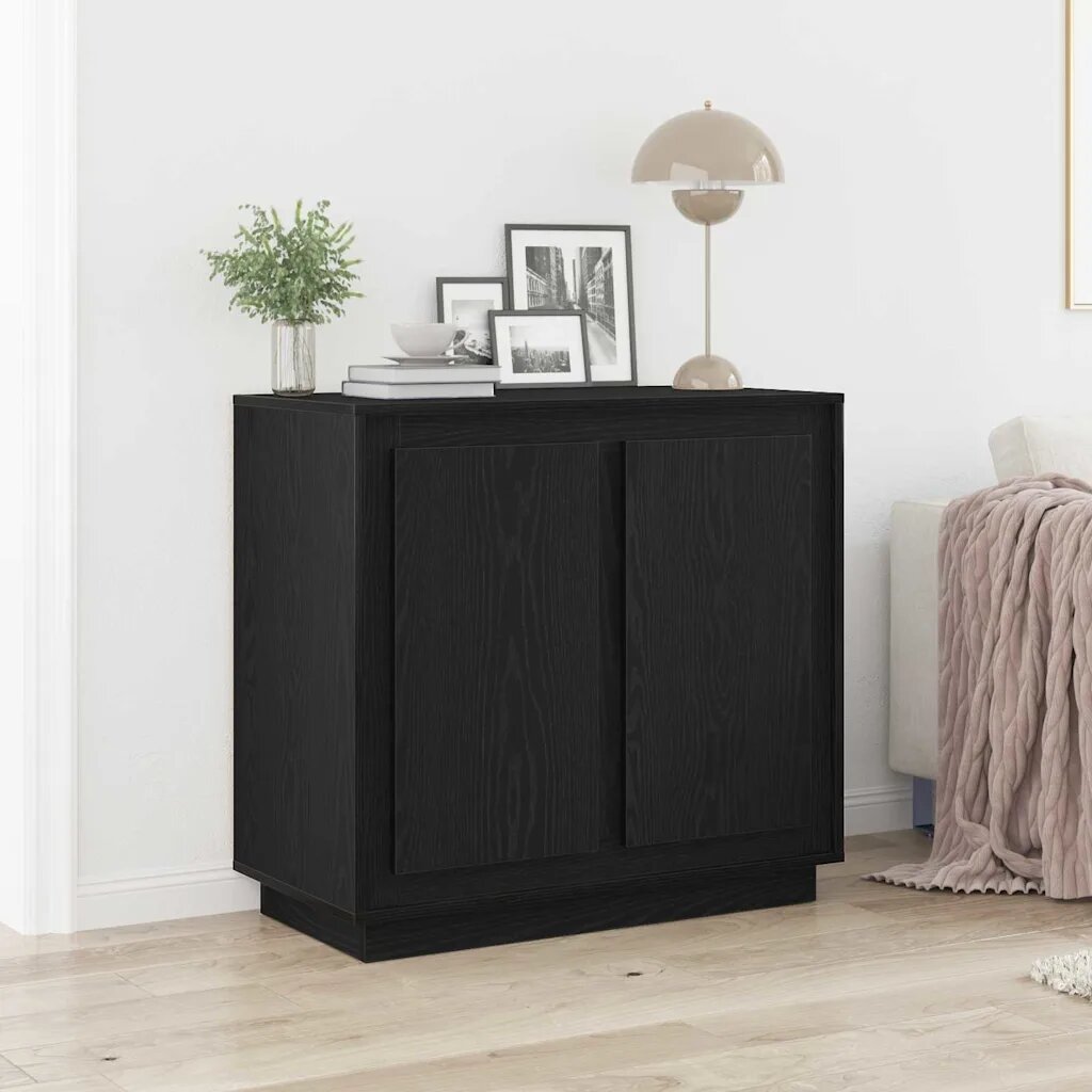 vidaXL Служебен шкаф Черния дъб 80 x 40 x 75 см Инженерна дървесина