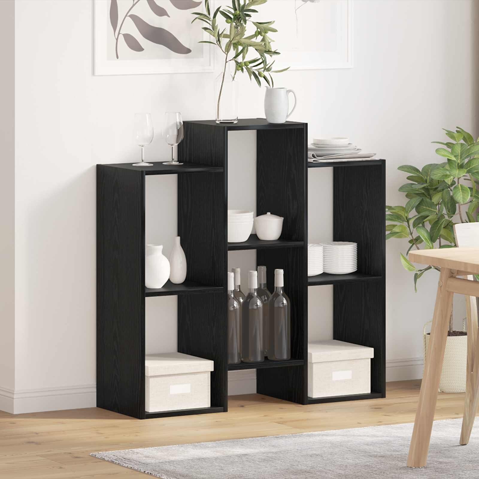 vidaXL Служебен шкаф Черния дъб 90 x 30 x 90 cm