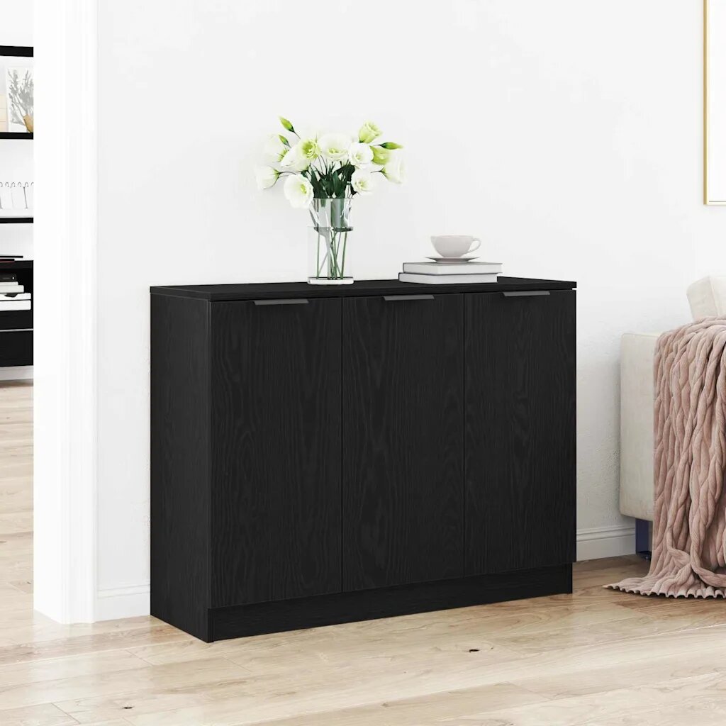 vidaXL Служебен шкаф Черния дъб 905 x 30 x 70 см Инженерна дървесина