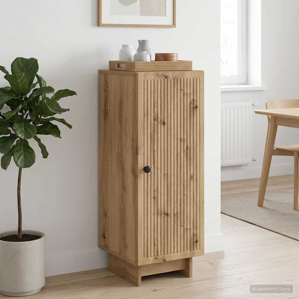 vidaXL Служебен шкаф Дъб артизан 33 x 345 x 90 см Инженерна дървесина