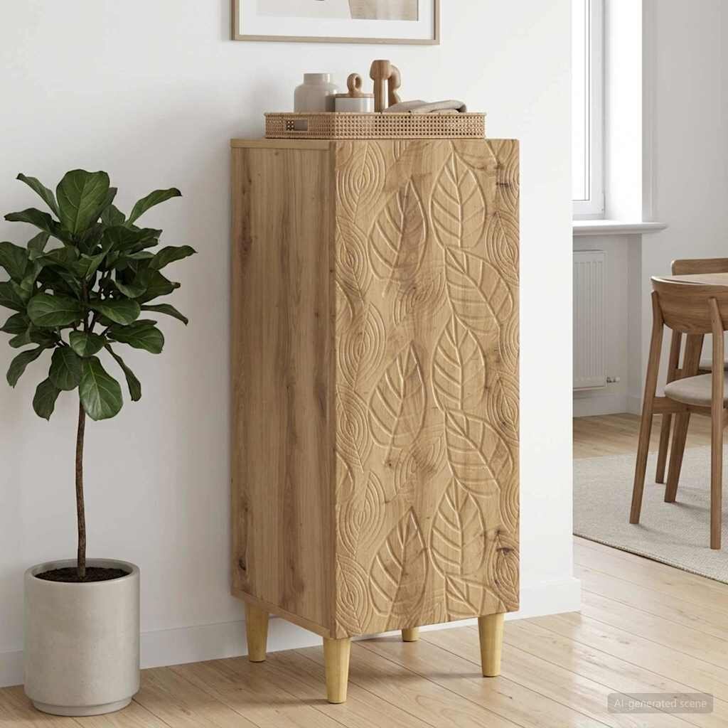 vidaXL Служебен шкаф Дъб артизан 33 x 345 x 90 см Инженерна дървесина