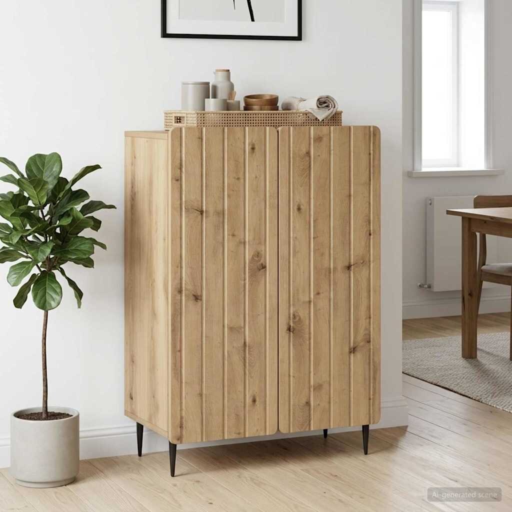 vidaXL Служебен шкаф Дъб артизан 66 x 345 x 92 см Инженерна дървесина