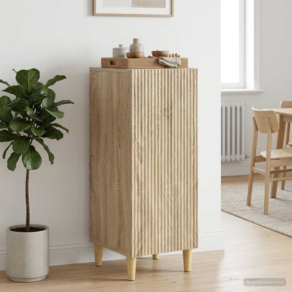 vidaXL Служебен шкаф Дъб сонома 33 x 345 x 90 см Инженерна дървесина