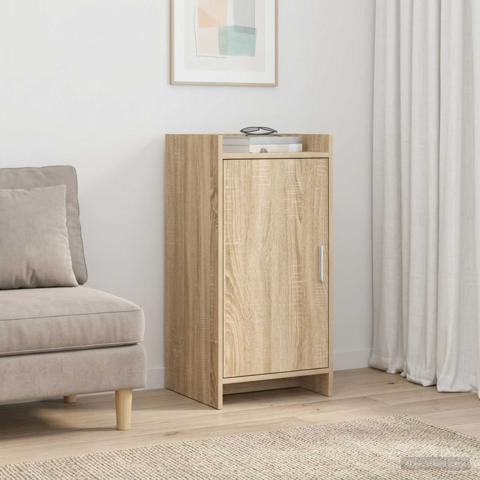 vidaXL Служебен шкаф Дъб сонома 40 x 36 x 80 см Инженерна дървесина