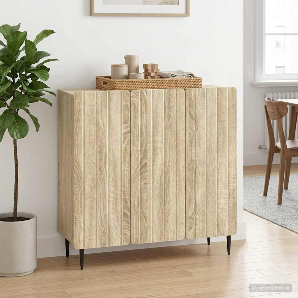 vidaXL Служебен шкаф Дъб сонома 89 x 345 x 82 см Инженерна дървесина