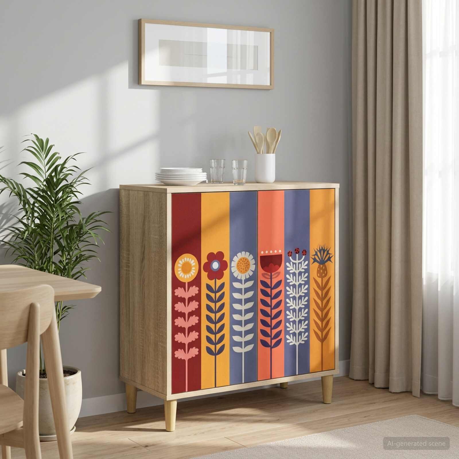 vidaXL Служебен шкаф ESSEN Сонома 69 x 33 x 75 см Инженерна дървесина