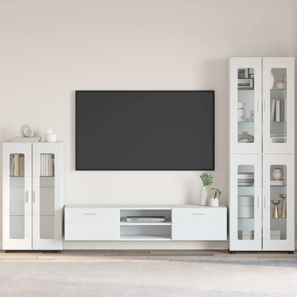 vidaXL Служебен шкаф FLORIN 555 x 29 x 100 см Бяло