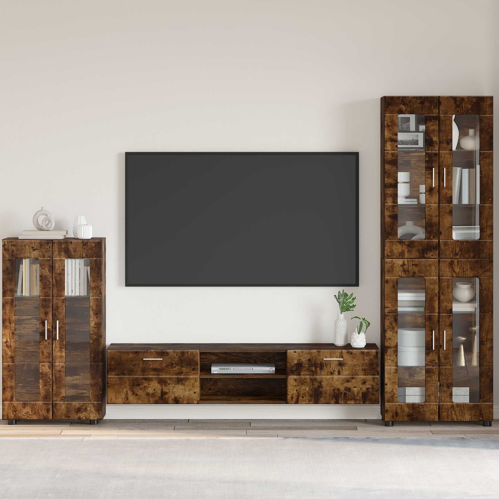 vidaXL Служебен шкаф FLORIN 555 x 29 x 100 см Димян дъб