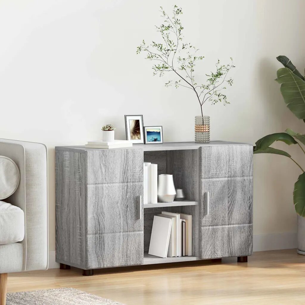 vidaXL Служебен шкаф FLORIN 885 x 305 x 555 см Сив Сонома