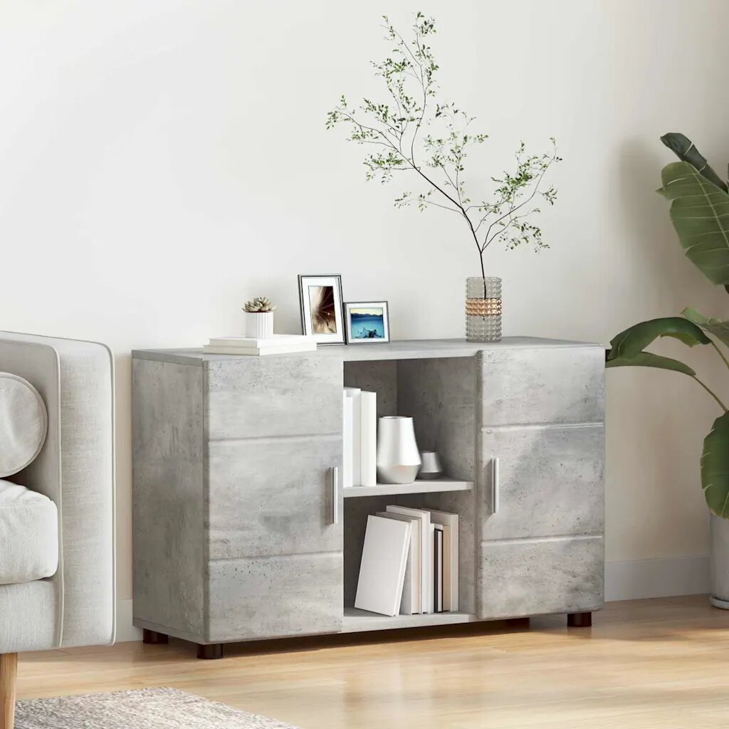 vidaXL Служебен шкаф FLORIN 885 x 305 x 555 см Циментено сиво