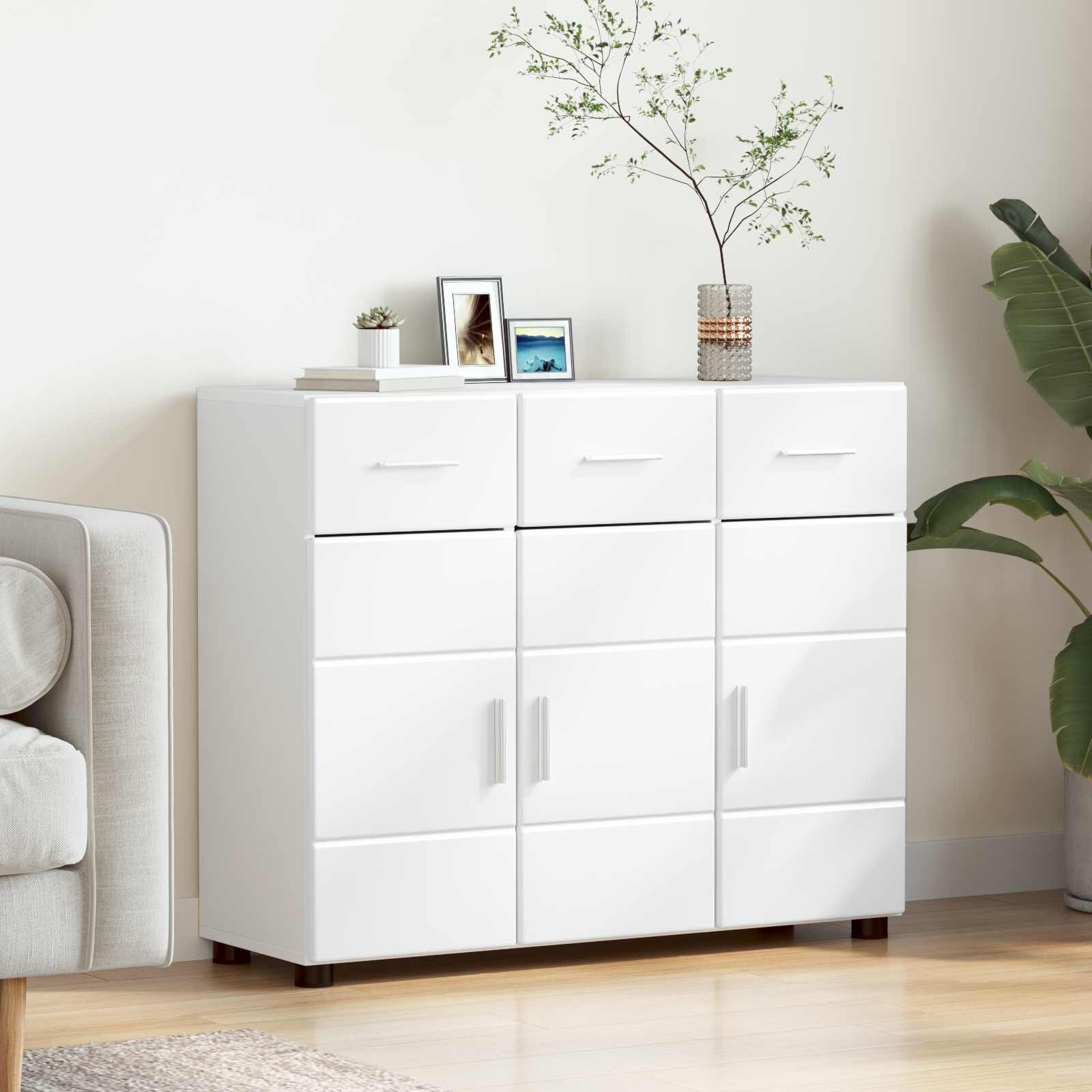 vidaXL Служебен шкаф FLORIN 885 x 305 x 73 см Бяло
