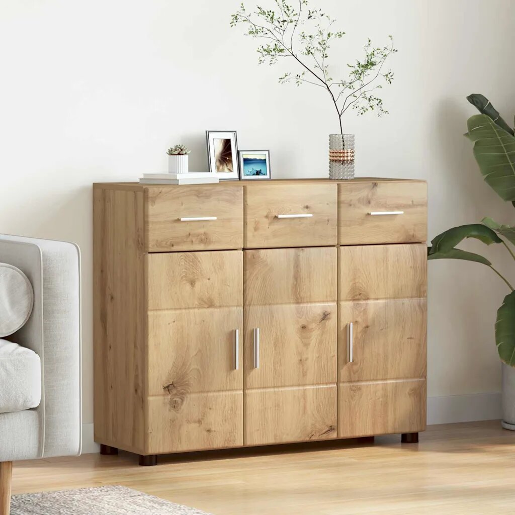 vidaXL Служебен шкаф FLORIN 885 x 305 x 73 см Дъб