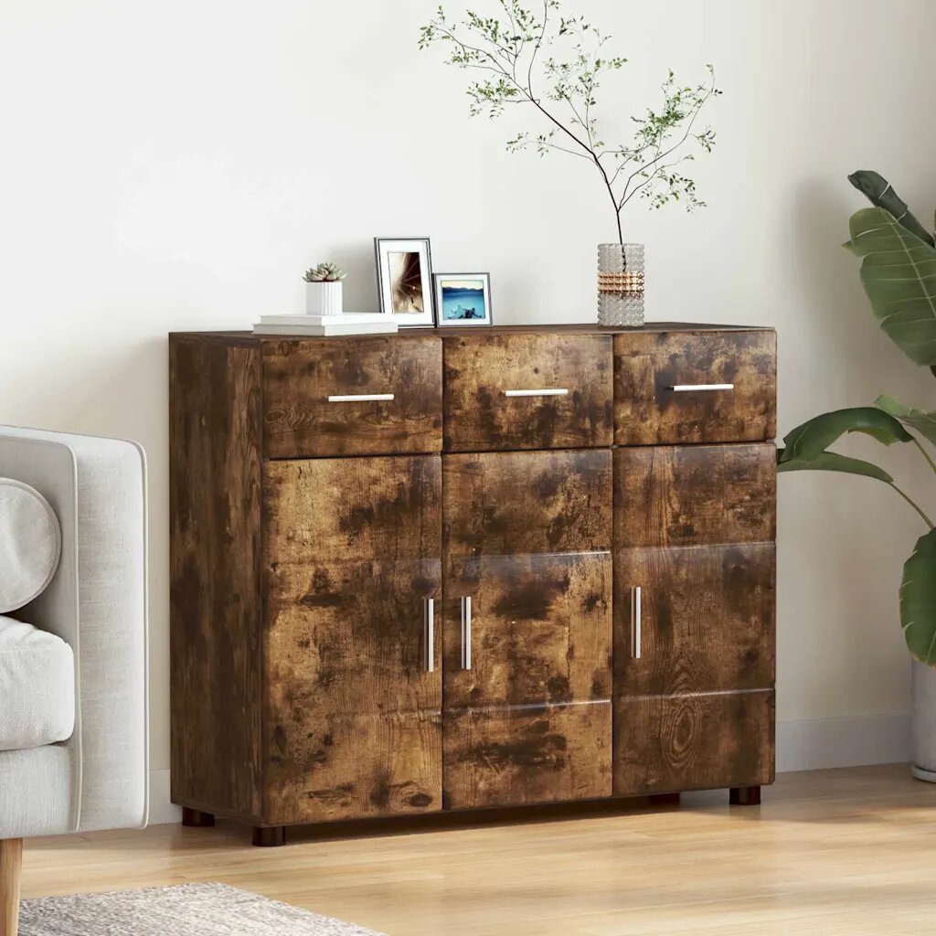 vidaXL Служебен шкаф FLORIN 885 x 305 x 73 см Димян дъб