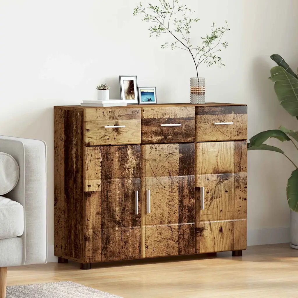 vidaXL Служебен шкаф FLORIN 885 x 305 x 73 см Старо дърво