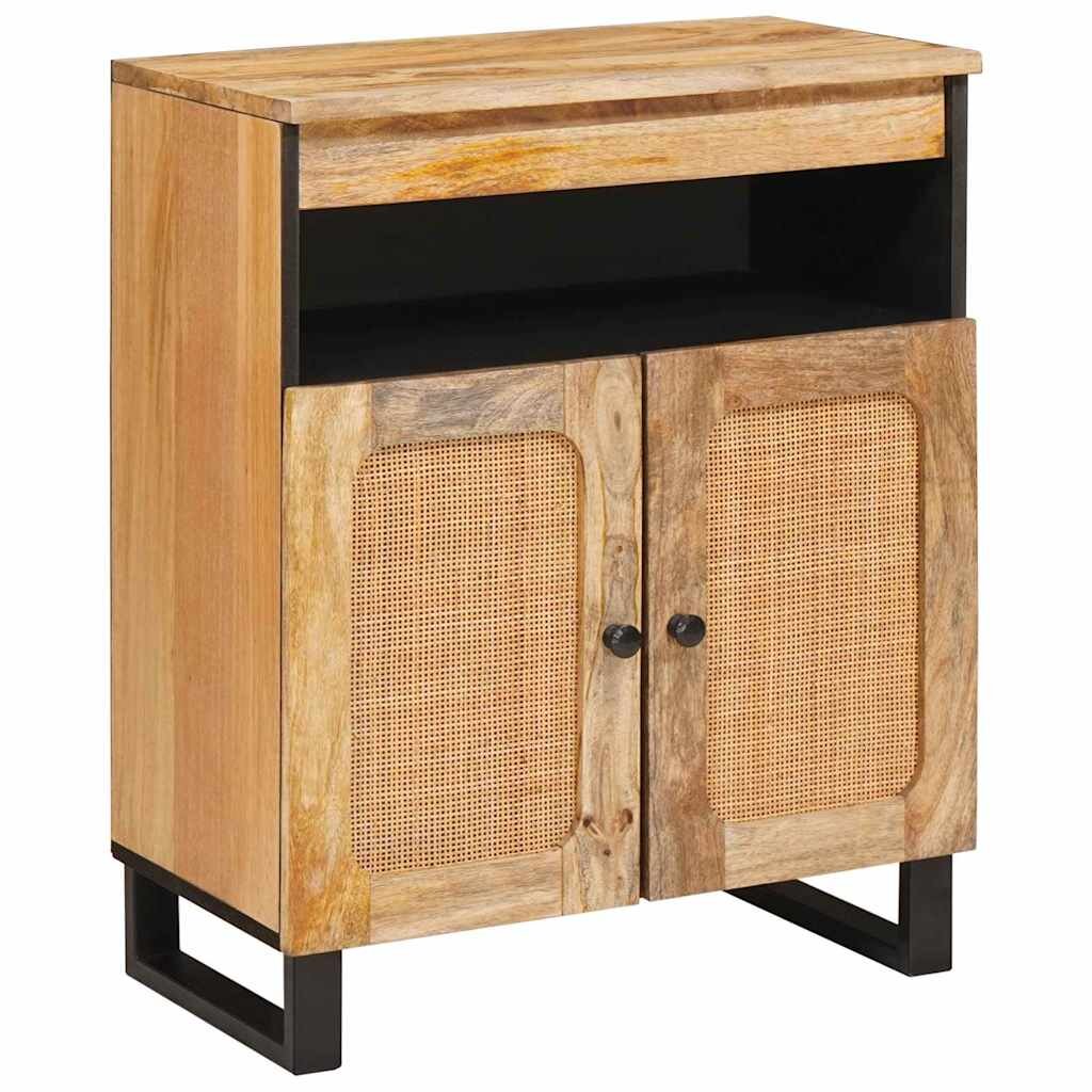 vidaXL Служебен шкаф Кафяво 60 x 33 x 75 cm Солидно мангово дърво