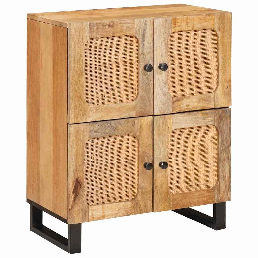 vidaXL Служебен шкаф Кафяво 60 x 33 x 75 cm Солидно мангово дърво