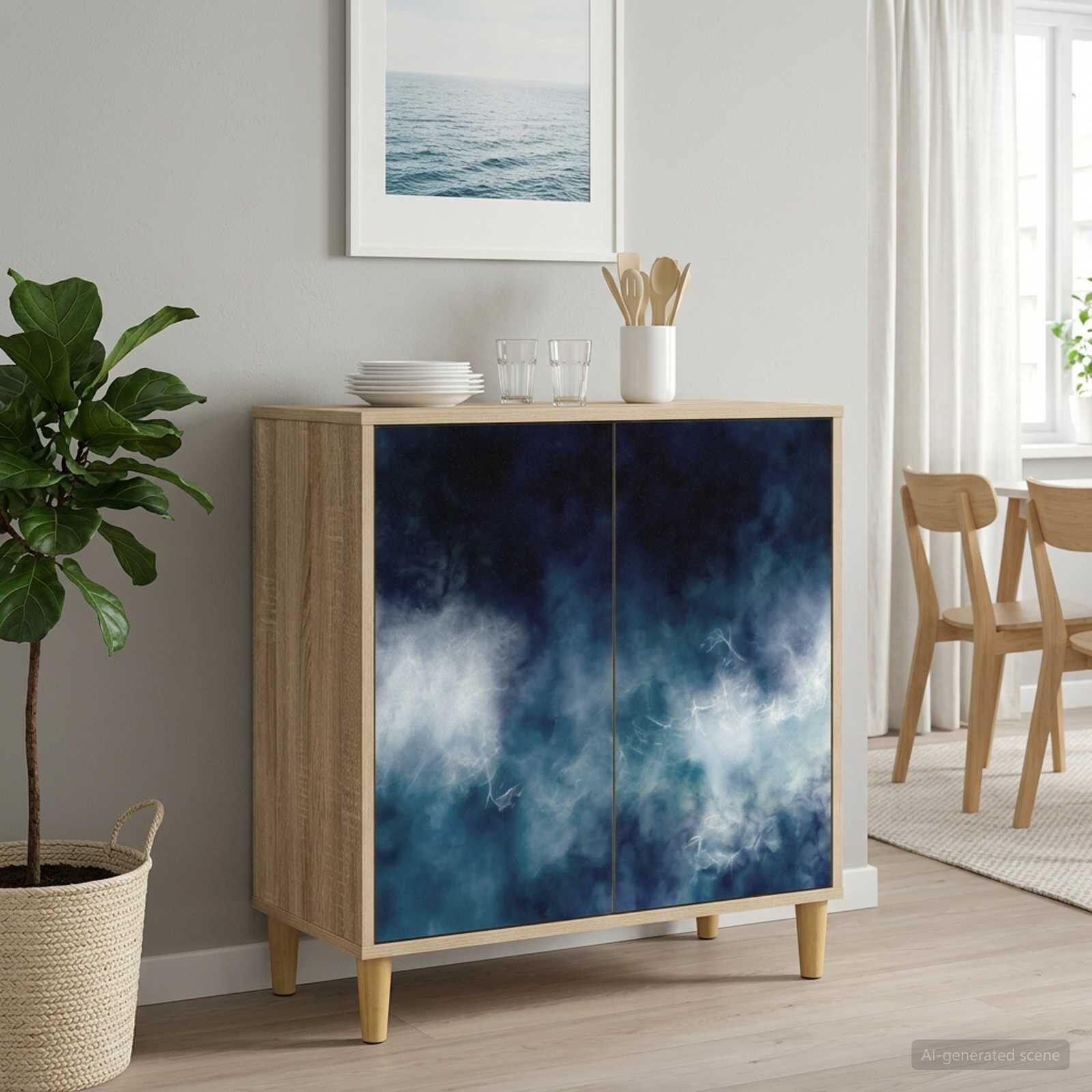 vidaXL Служебен шкаф RAALTE Сонома 69 x 33 x 75 см Инженерна дървесина