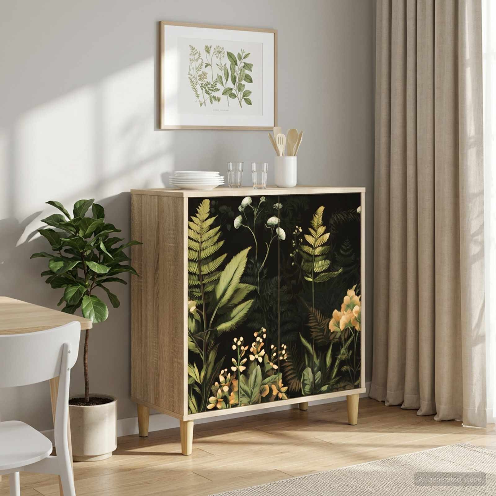 vidaXL Служебен шкаф RHENEN Сонома 69 x 33 x 75 см Инженерна дървесина
