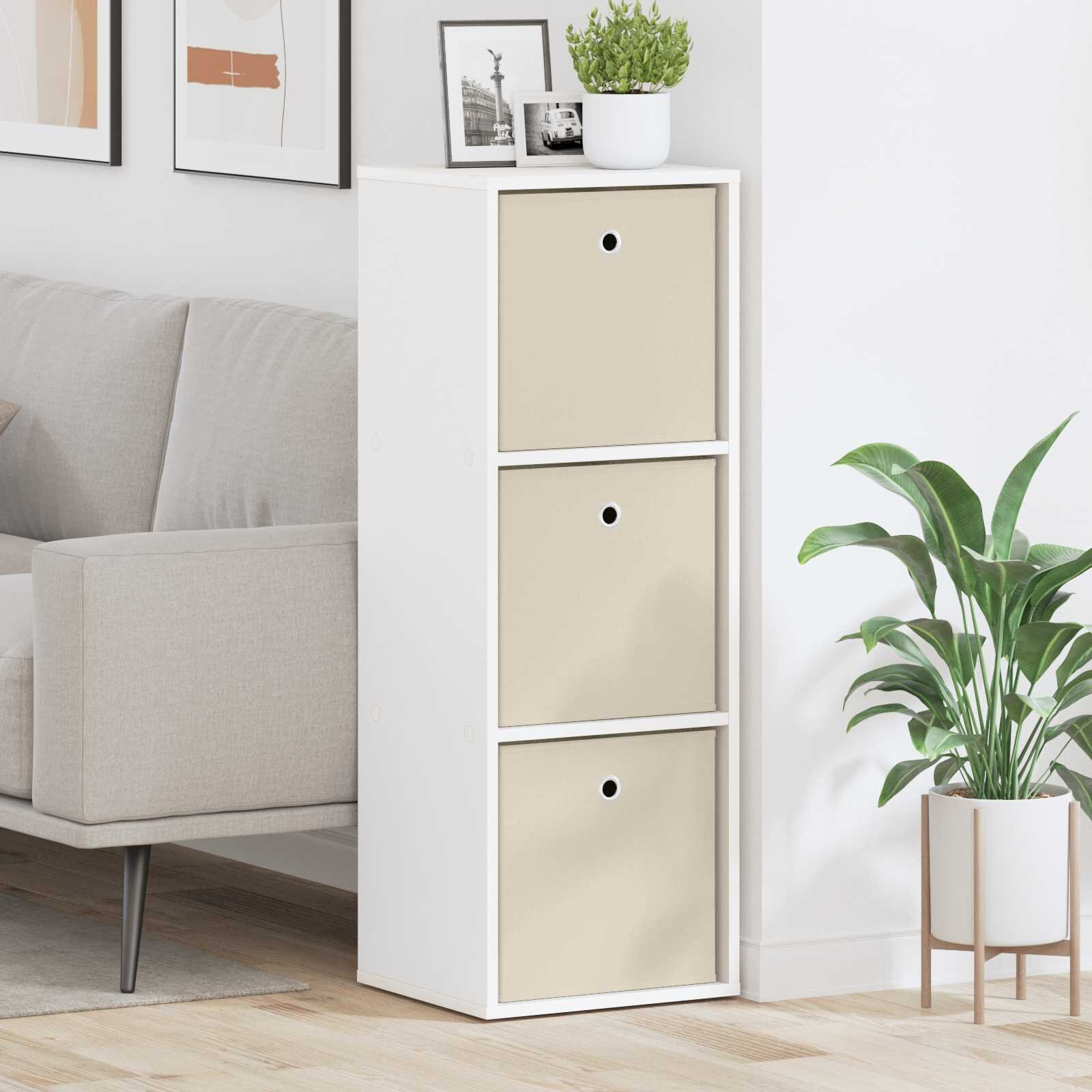 vidaXL Служебен шкаф с чекмедже Бяло 35 x 32 x 995 см