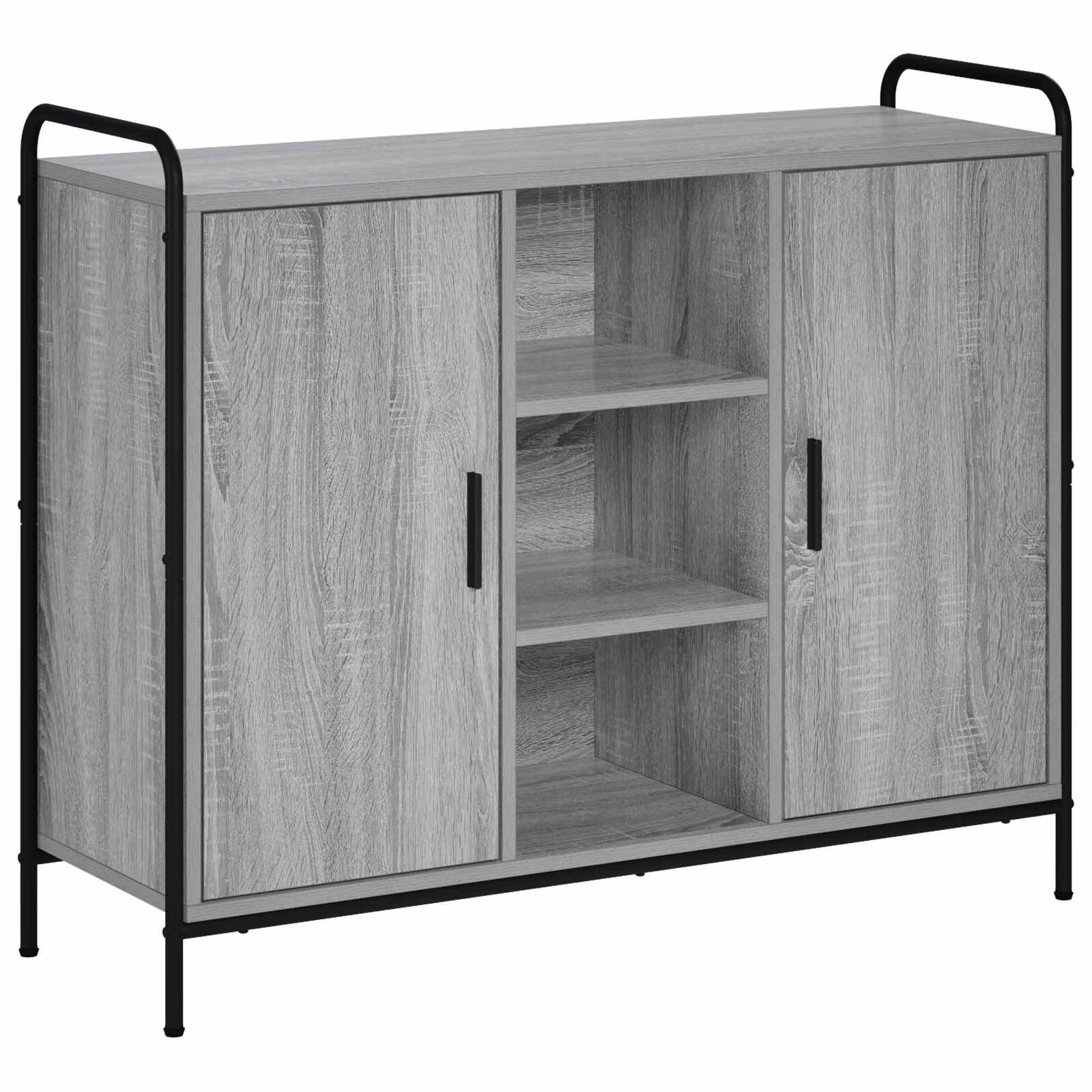 vidaXL Служебен шкаф Сив Сонома 97 x 33 x 81 см Инженерна дървесина