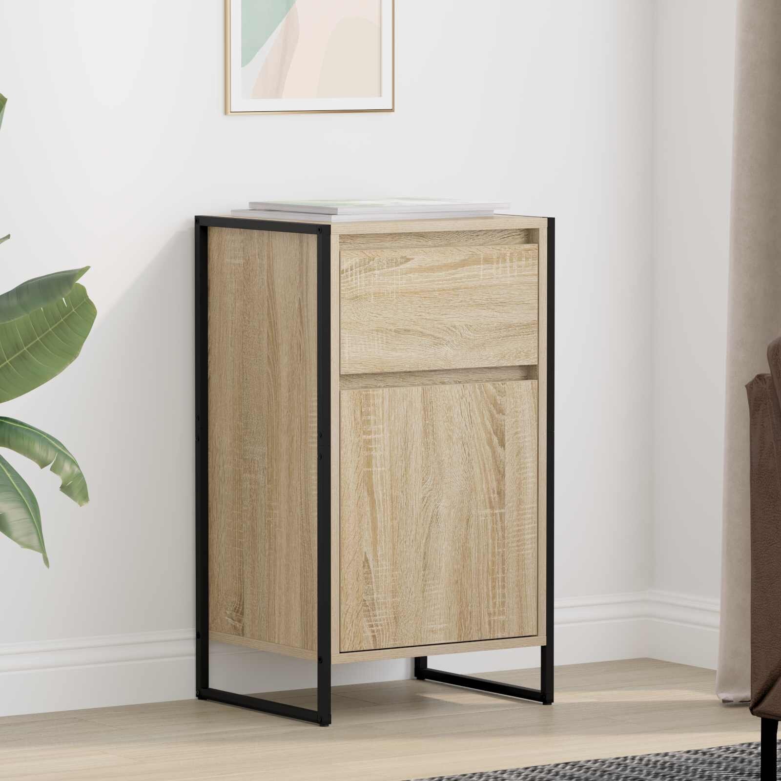 vidaXL Служебен шкаф Сонома 43 x 36 x 755 см Инженерна дървесина