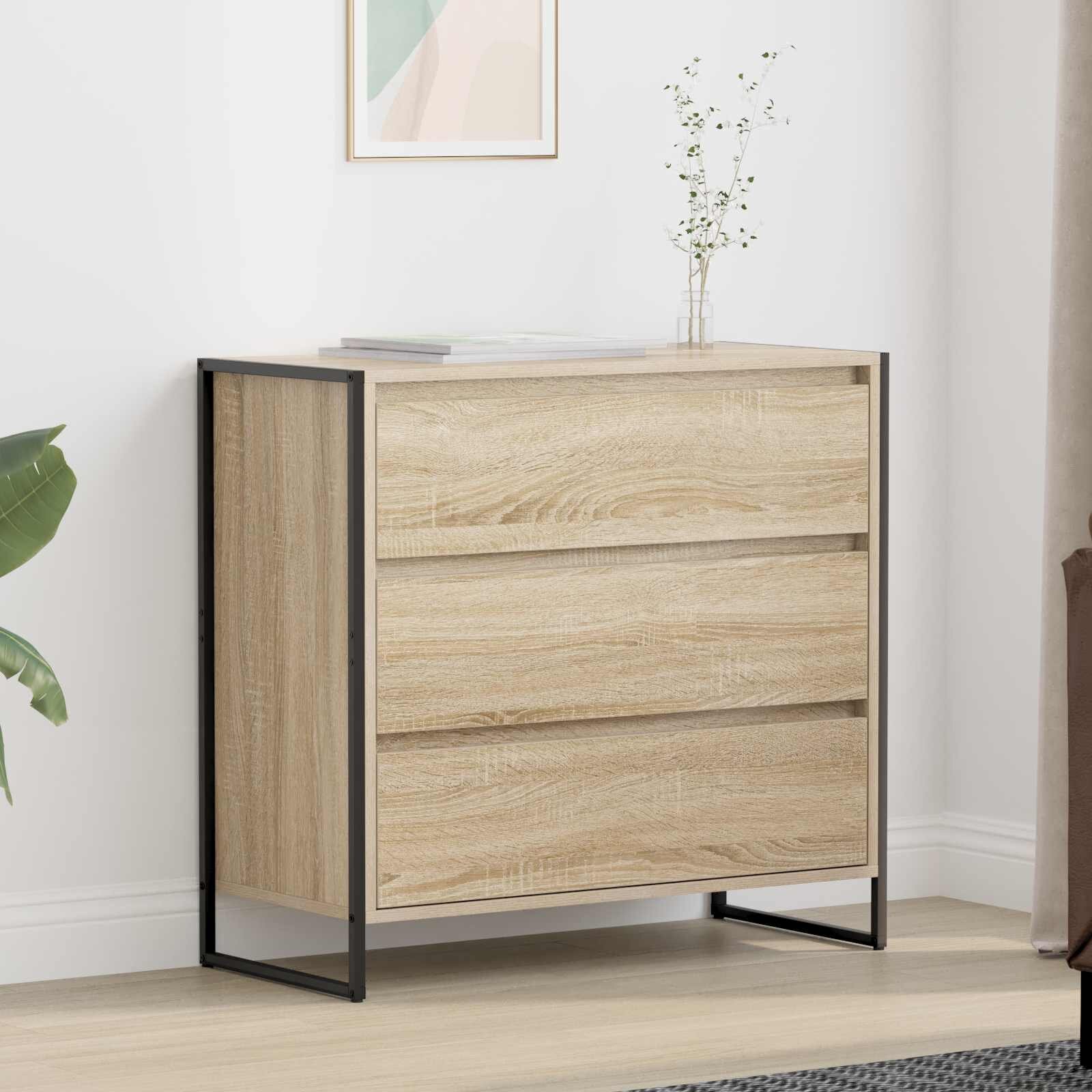vidaXL Служебен шкаф Сонома 79 x 36 x 75.5 см Инженерна дървесина