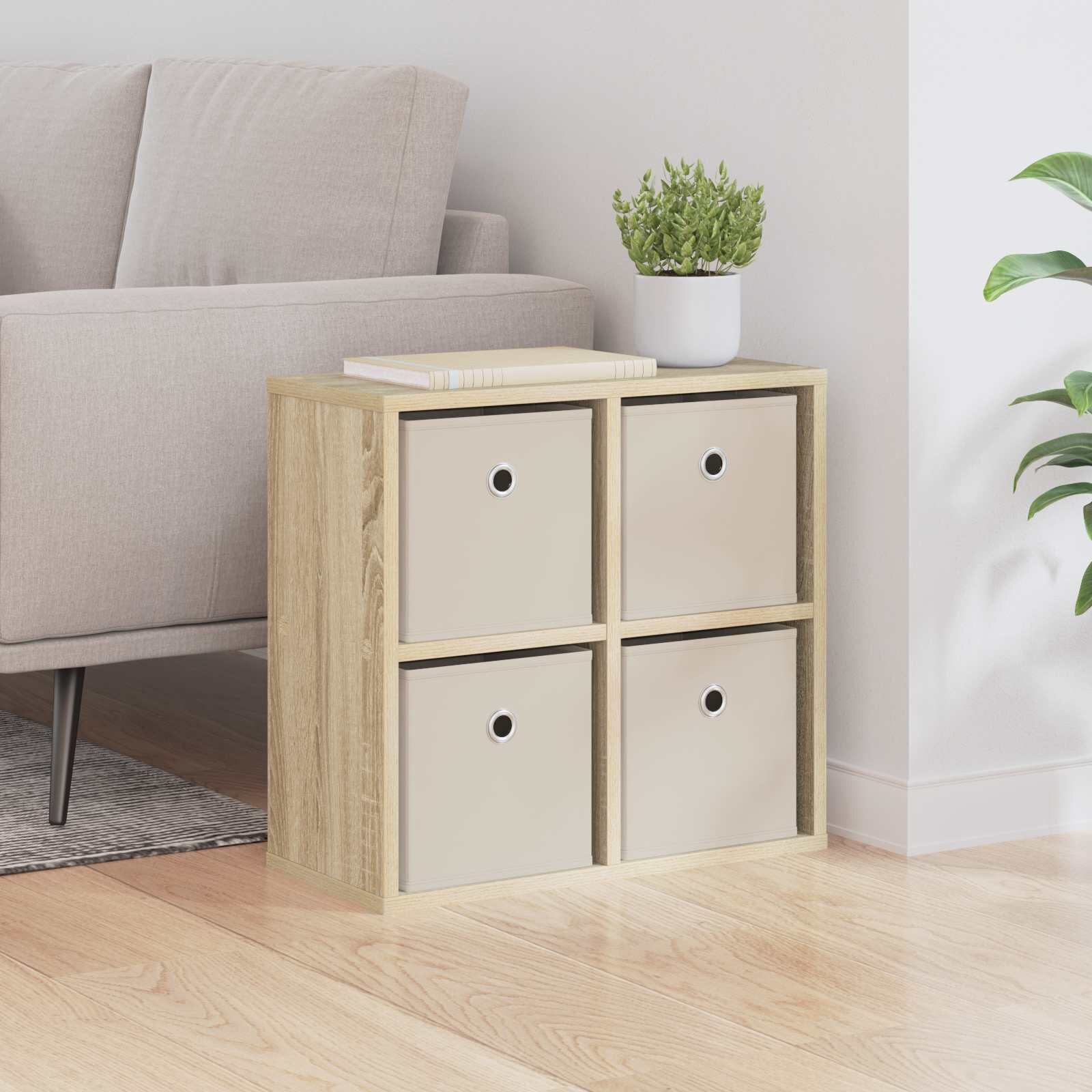 vidaXL Служебен шкаф Сонома дъб 495 x 22 x 47 см