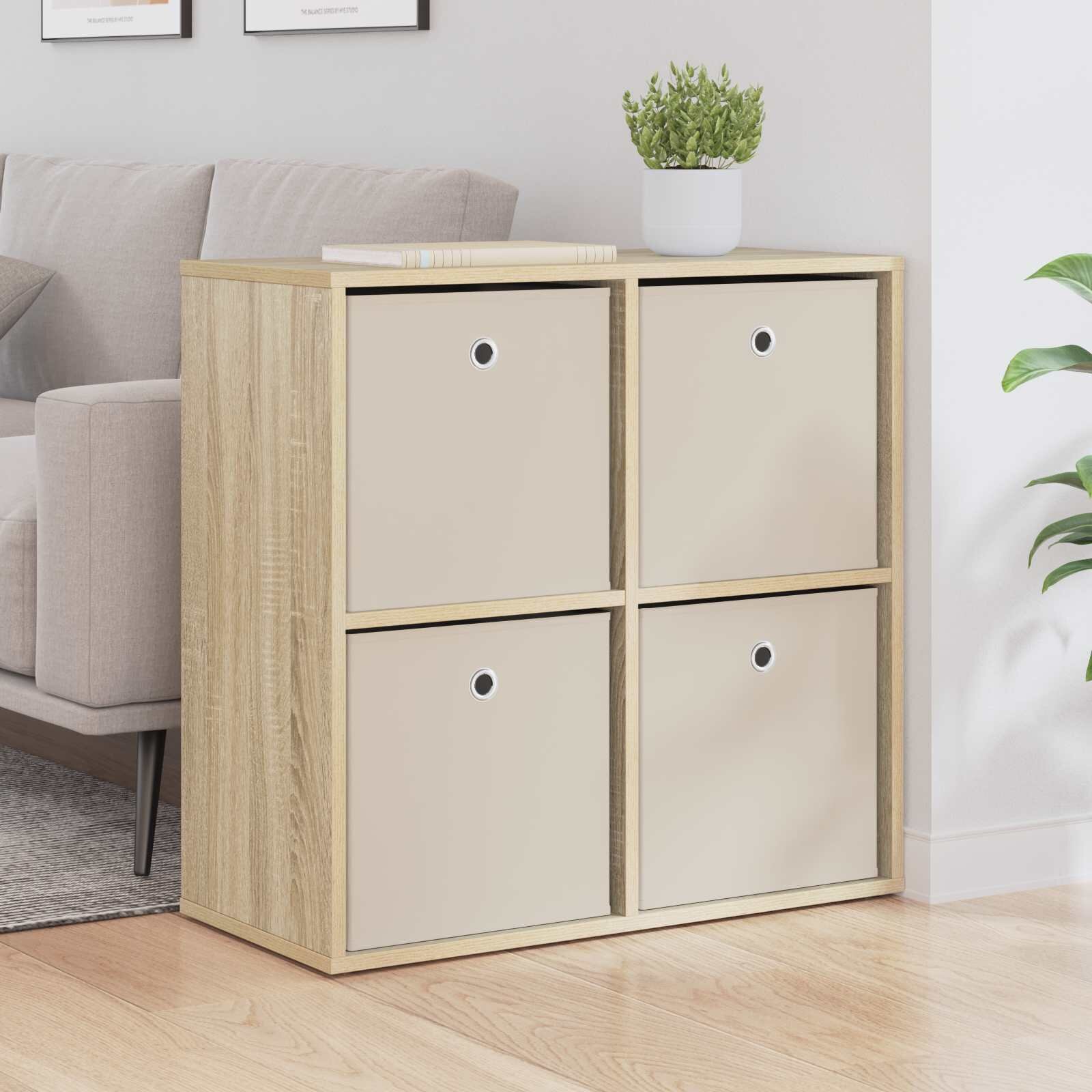 vidaXL Служебен шкаф Сонома дъб 685 x 32 x 67 см