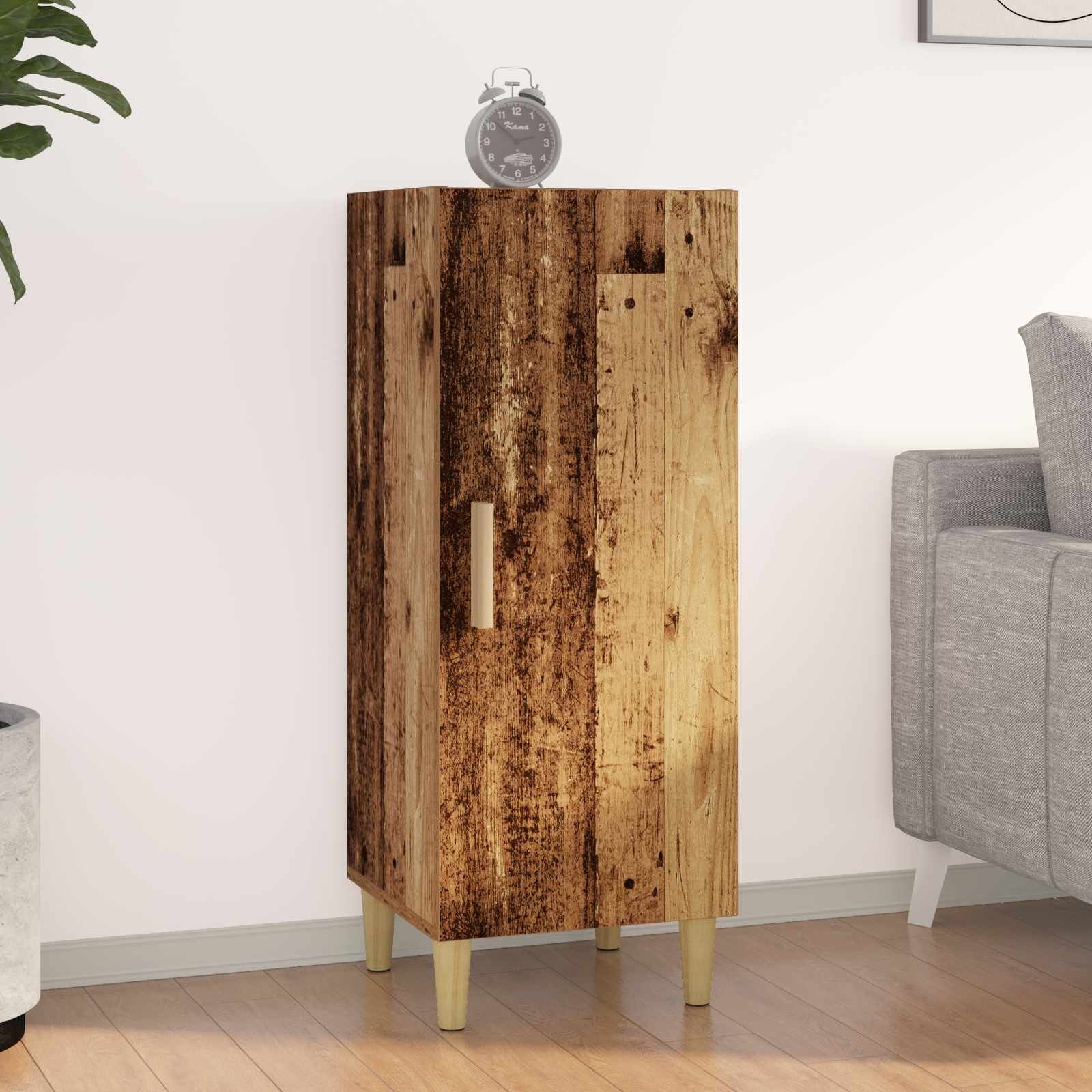 vidaXL Служебен шкаф Старо дърво 345 x 34 x 90 см Инженерна дървесина