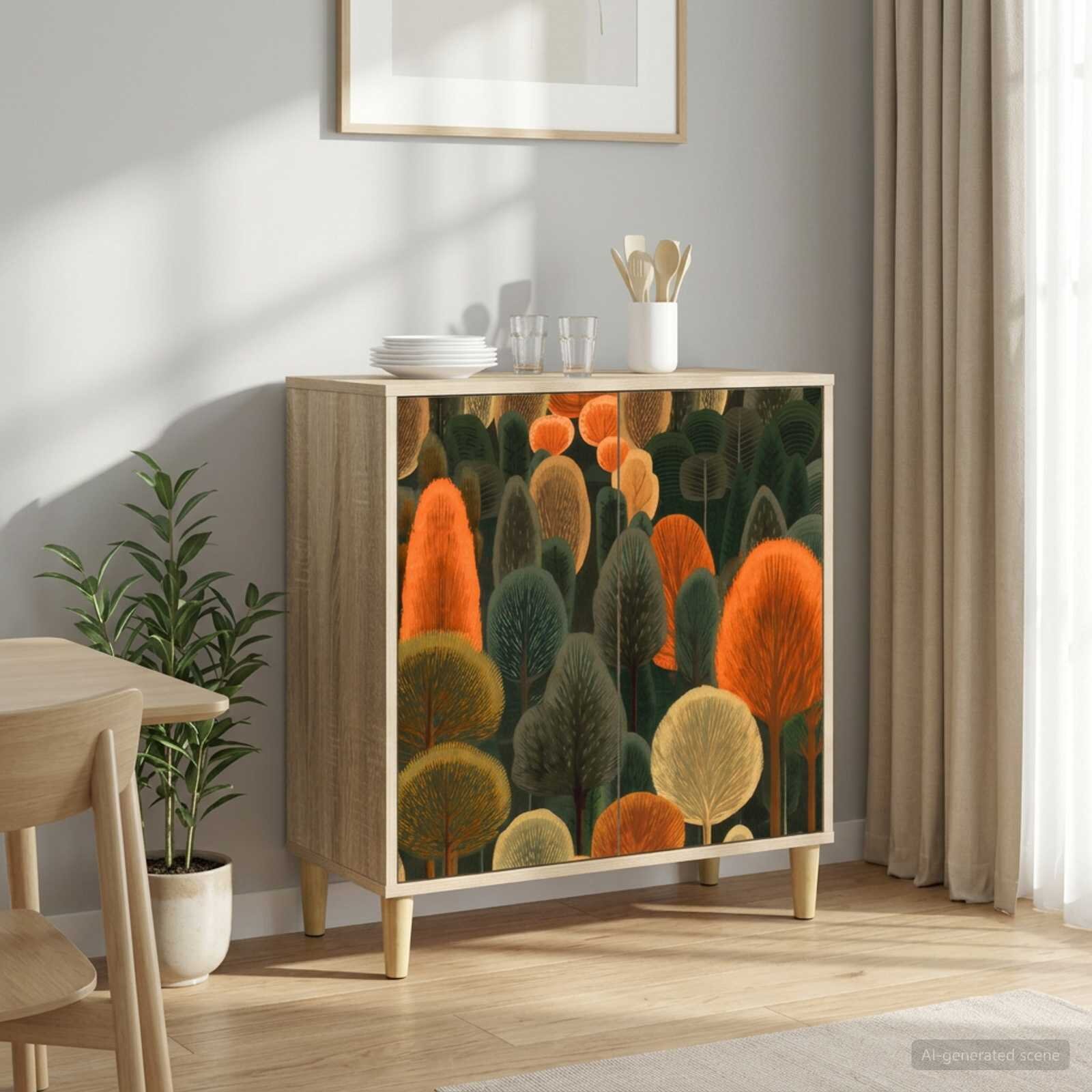 vidaXL Служебен шкаф ZAANDAM Сонома 69 x 33 x 75 см