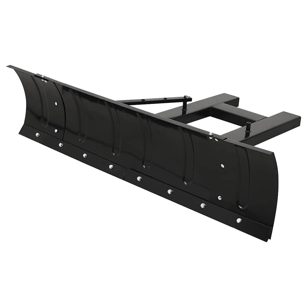 vidaXL Снежен плуг за мотокар 150x38 см черен