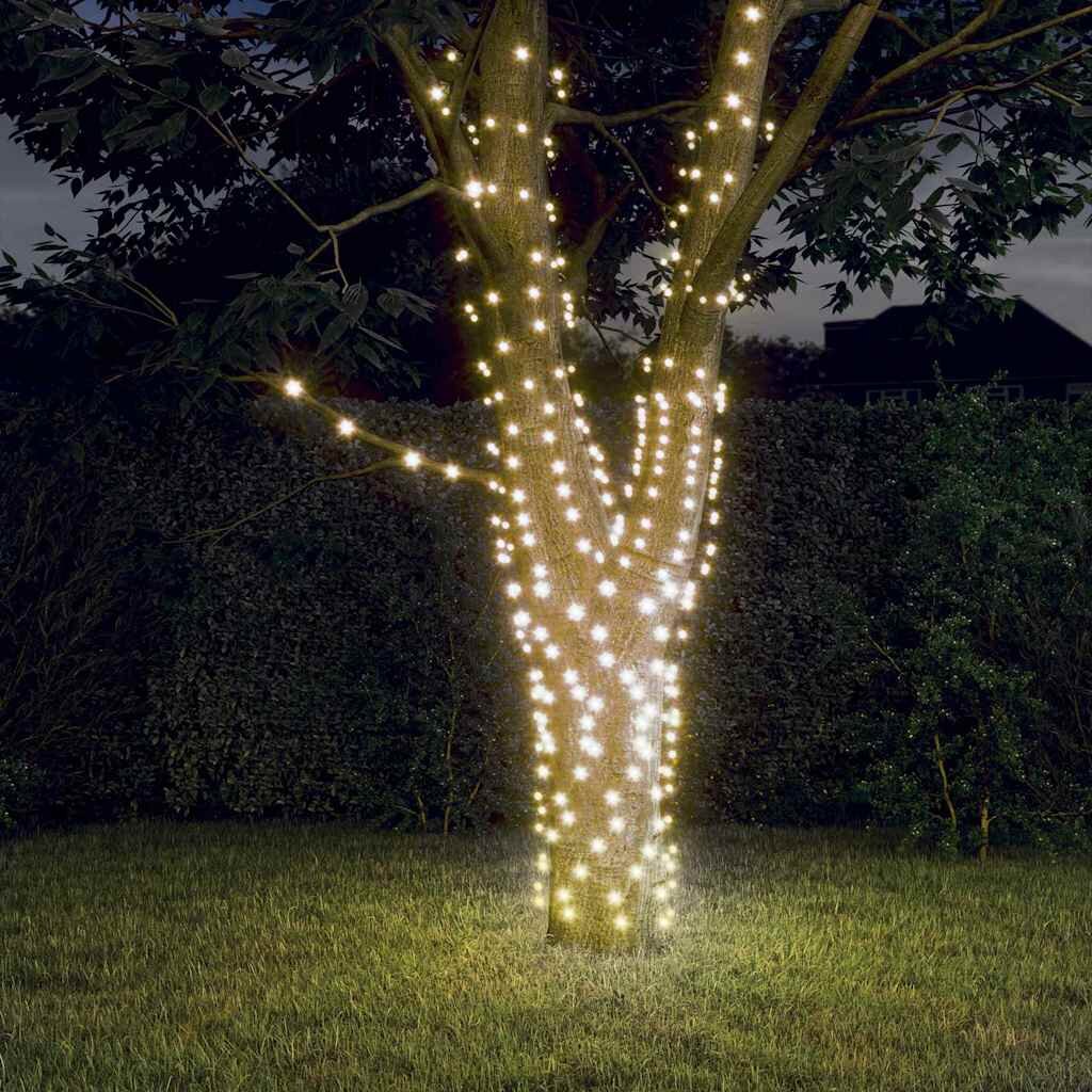 vidaXL Соларни лампички 5 бр 5х200 LED топло бяло за закрито/открито