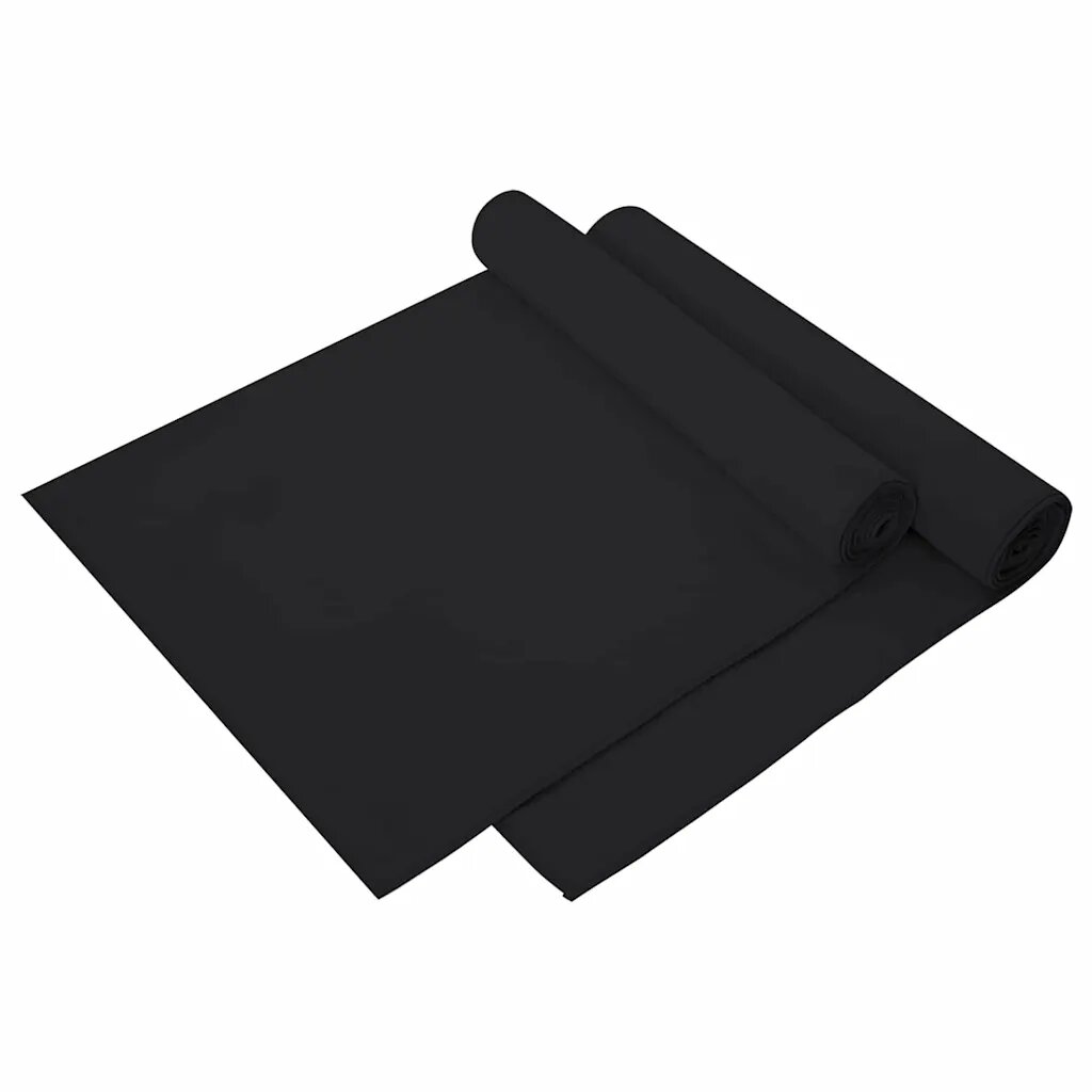 vidaXL Спортни кърпи 2 бр. Черно 140 x 70 см