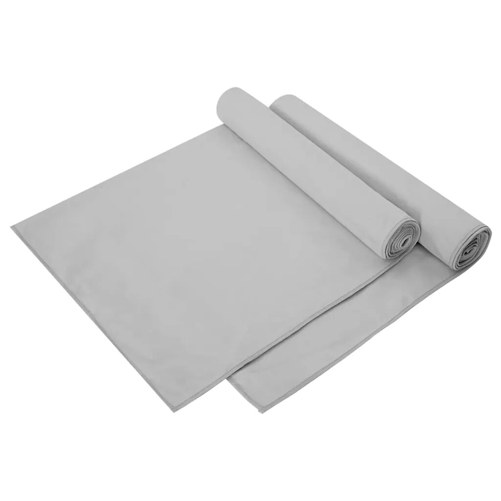 vidaXL Спортни кърпи 2 бр. Сив 140 x 70 см