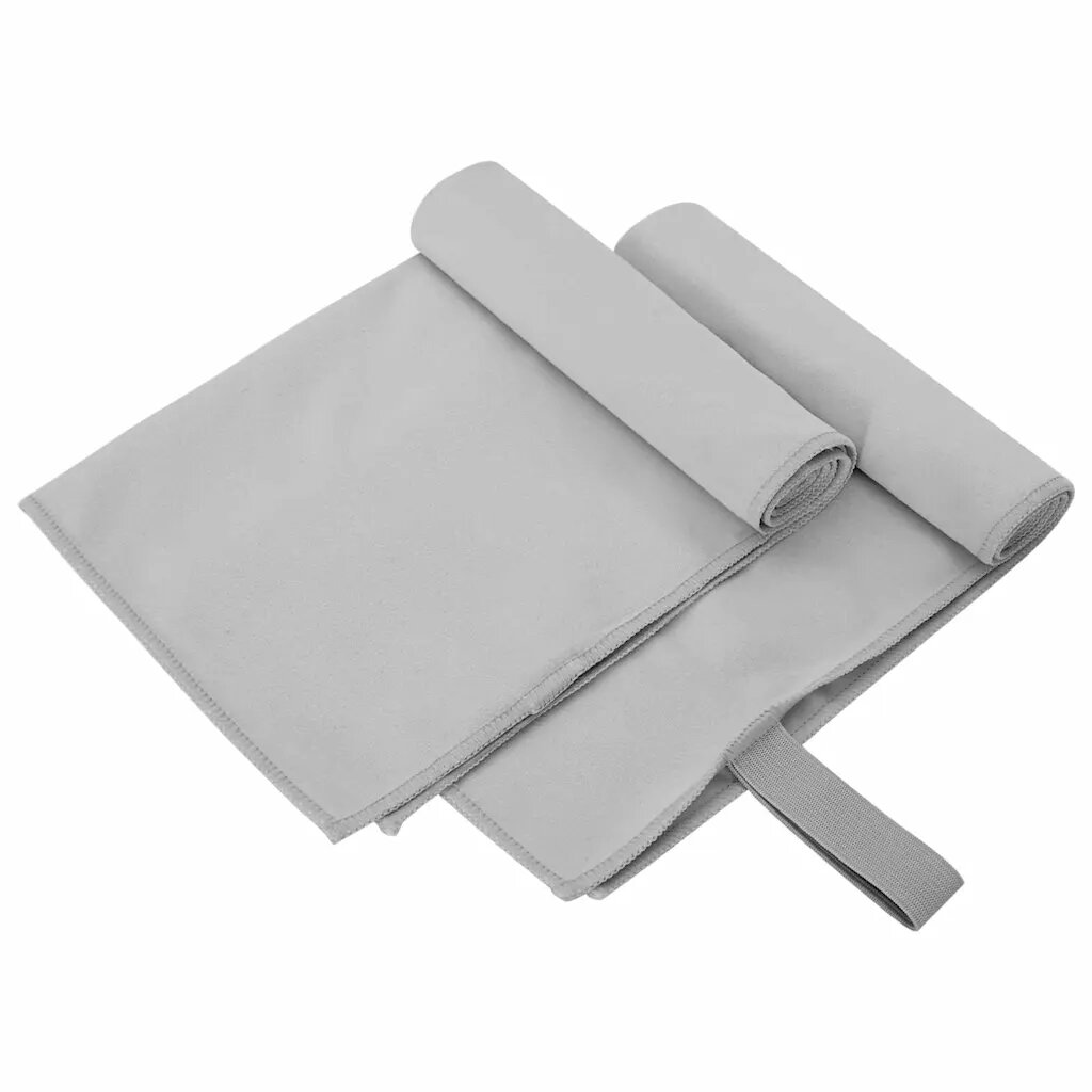 vidaXL Спортни кърпи 2 бр. Сив 50 x 30 cm