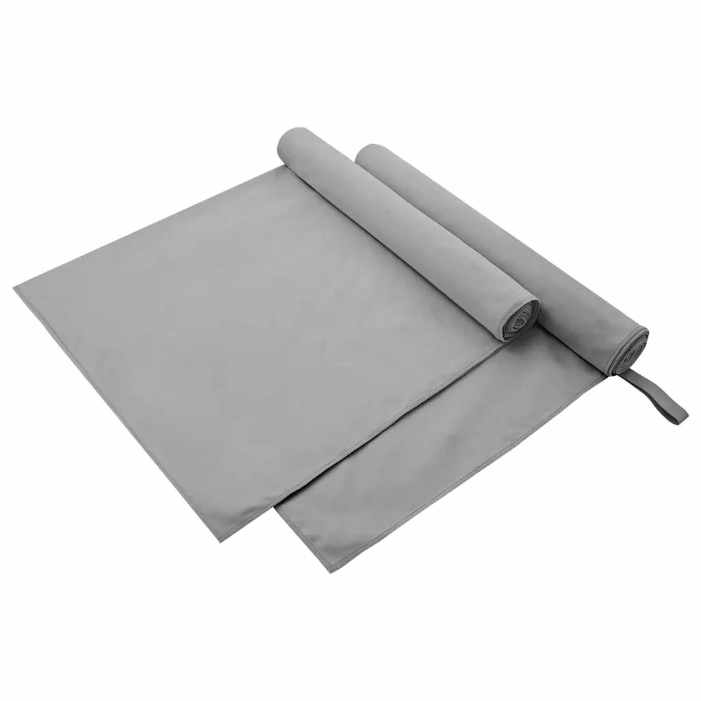 vidaXL Спортни кърпи 2 бр. Тъмен сив 90 x 180 см